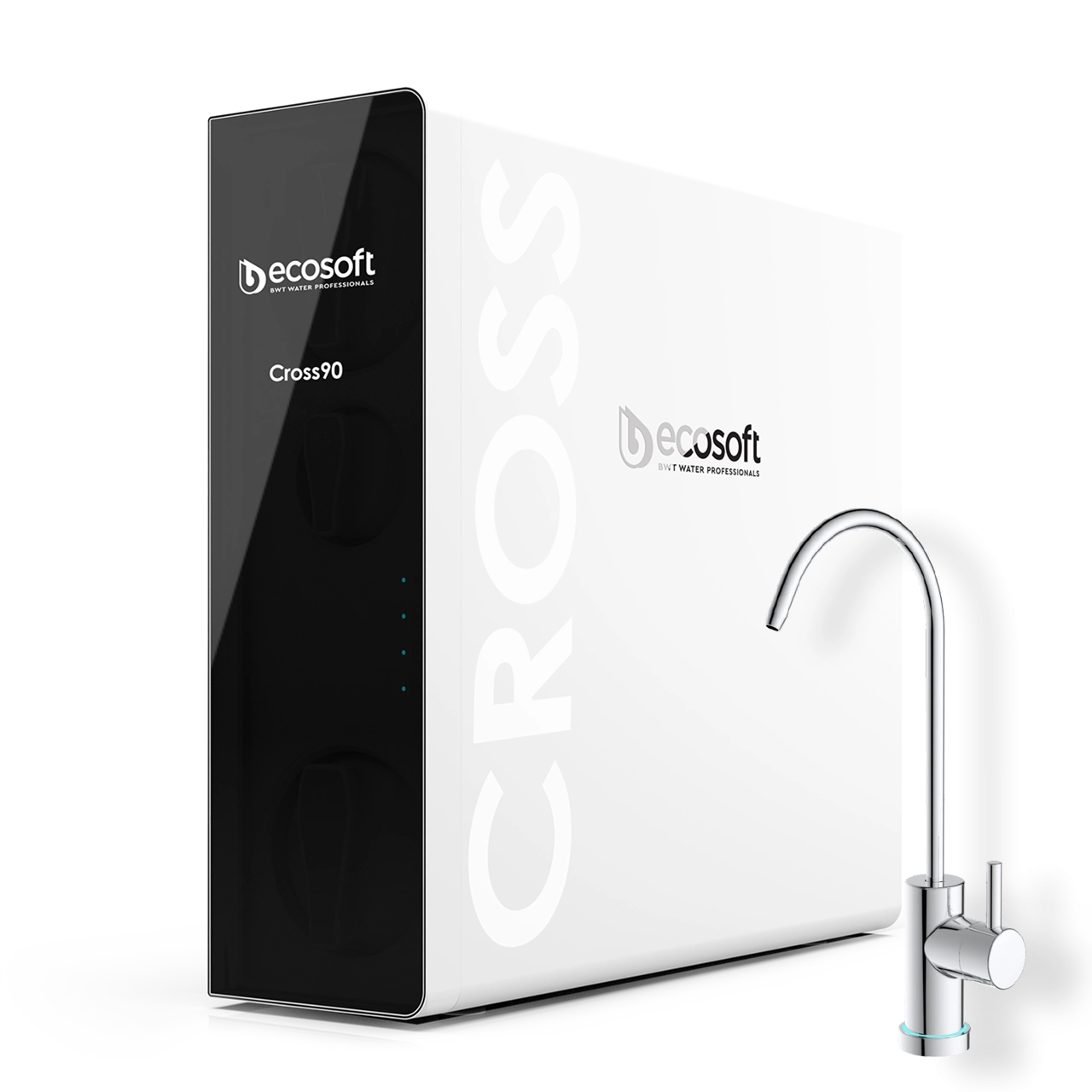 Ecosoft-Cross90-Cover.webp კომპაქტური ჭკვიანი უკუოსმოსის ფილტრი CROSS90 (MO3600PECO) - Image 1