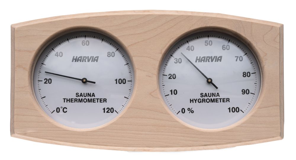 Harvia_thermo-hygrometer_SAS92300_p1.jpg საუნის თერმომეტრი-ჰიგრომეტრი Harvia thermo-hygrometer (SAS92300) - Image 1